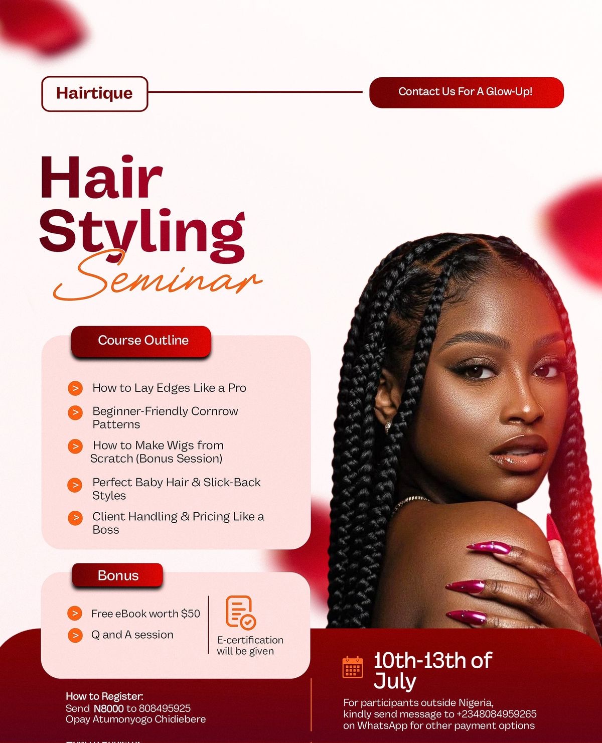 HAIR STYLING SEMINAR