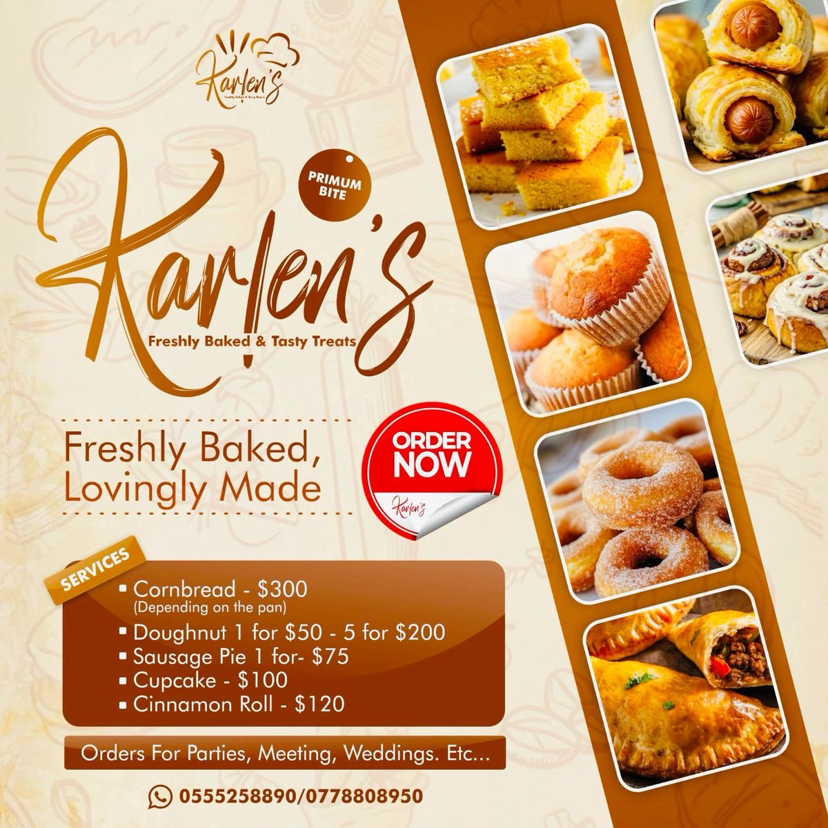 KARLEN’S FRESHLY BAKED & TASTY TREATS